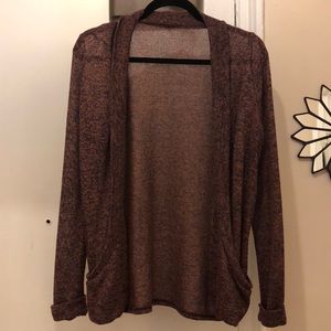 Lightweight open front cardigan